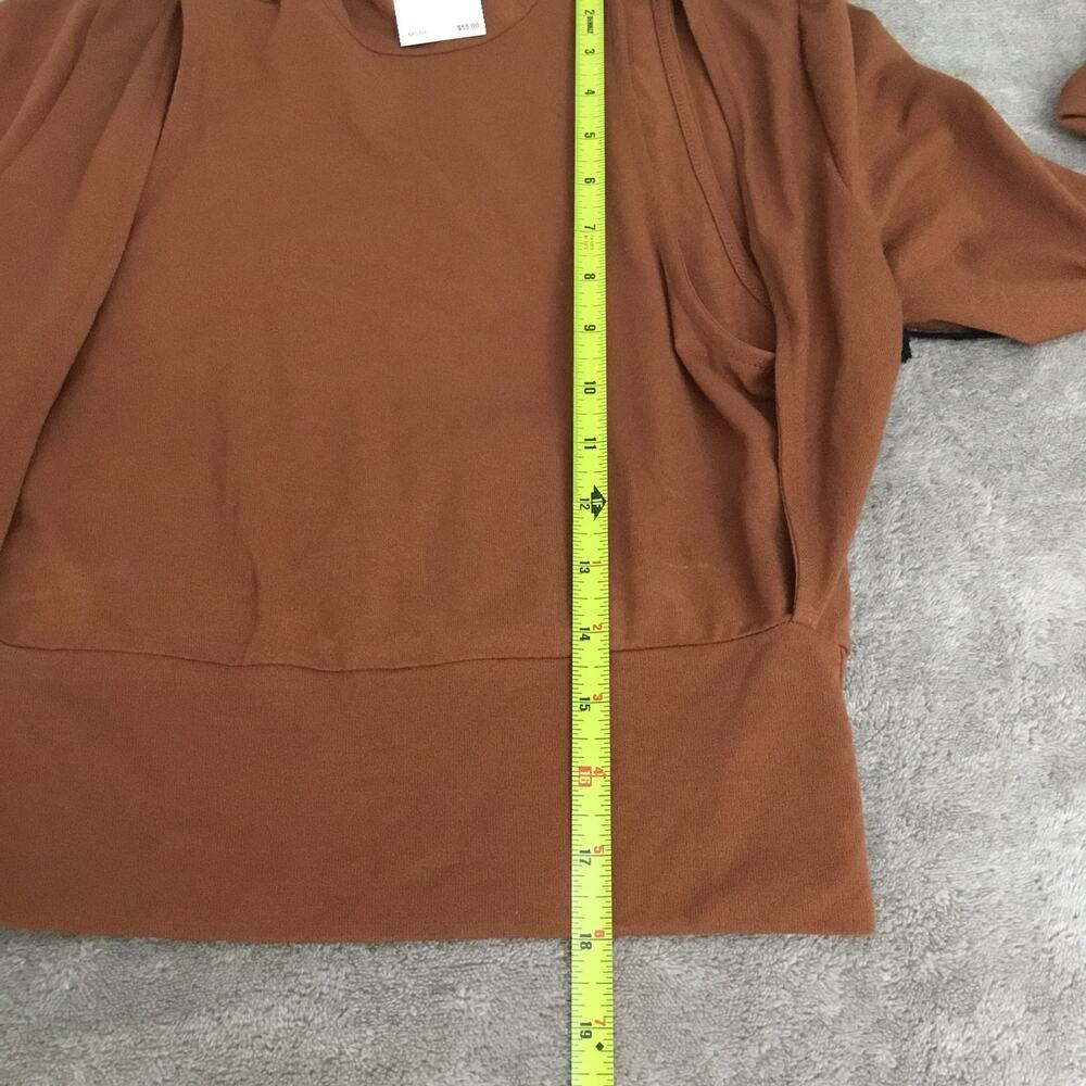 ASTR The Label  Mock Neck Brown Shrug Top Sz XS - Picture 10 of 10